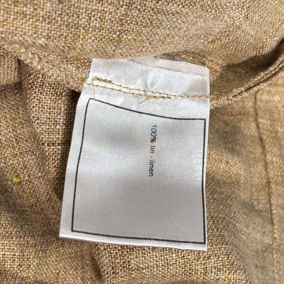 Chanel Identification Vintage Linen Pants Tan Women’s 44 US 12 Cruise 2000 - Picture 13 of 14